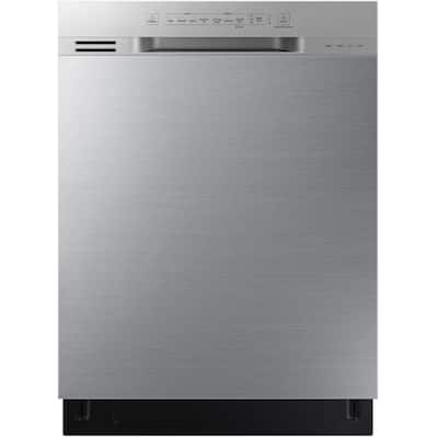 24 in. Front Control Dishwasher in Stainless Steel with 3rd Rack, 51 dBA