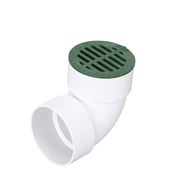 NDS 4 in. Plastic Round Drainage Grate in Green 13 - The Home Depot