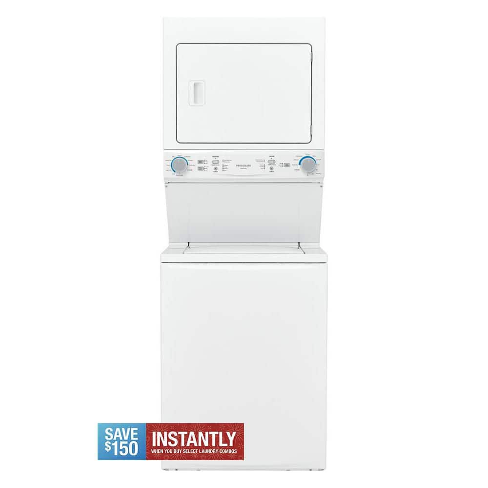 3.9 cu. ft. Washer and 5.6 cu. ft. Gas Dryer Combo in White with Quick Wash & Dry Cycle, MaxFill and Long Vent