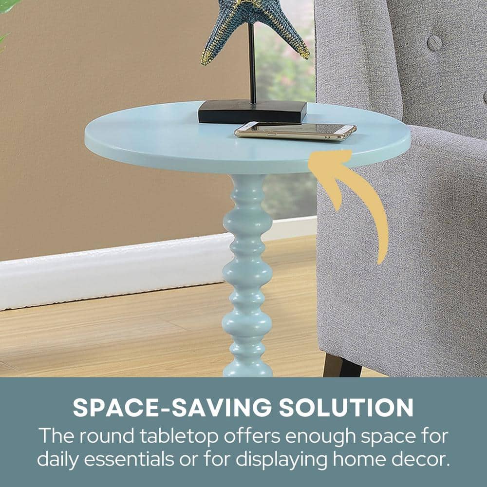 Palm Beach Blue Spindle Table - thumbnail 5