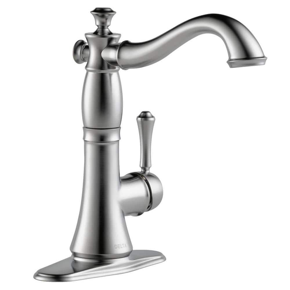 Stainless Steel Traditional Deck Mounted Bar Faucet with Pull-out Spray