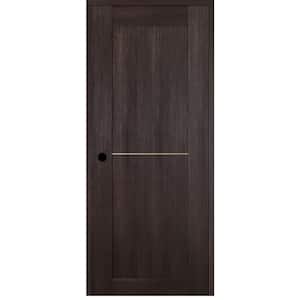 Vona 07 1H Gold 24 in. x 80 in. Right-Handed Solid Core Veralinga Oak Textured Wood Single Prehung Interior Door