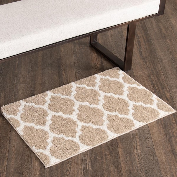 Seyward Beige/Buff 2 ft. x 3 ft. Trellis Area Rug