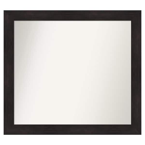 Amanti Art Furniture Espresso 41.75 in. x 37.75 in. Custom Non-Beveled Satin Recyled Polystyrene Bathroom Vanity Wall Mirror