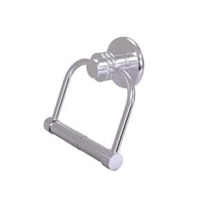 Mercury Collection Single Post Toilet Paper Holder with Dotted Accents in Satin Chrome