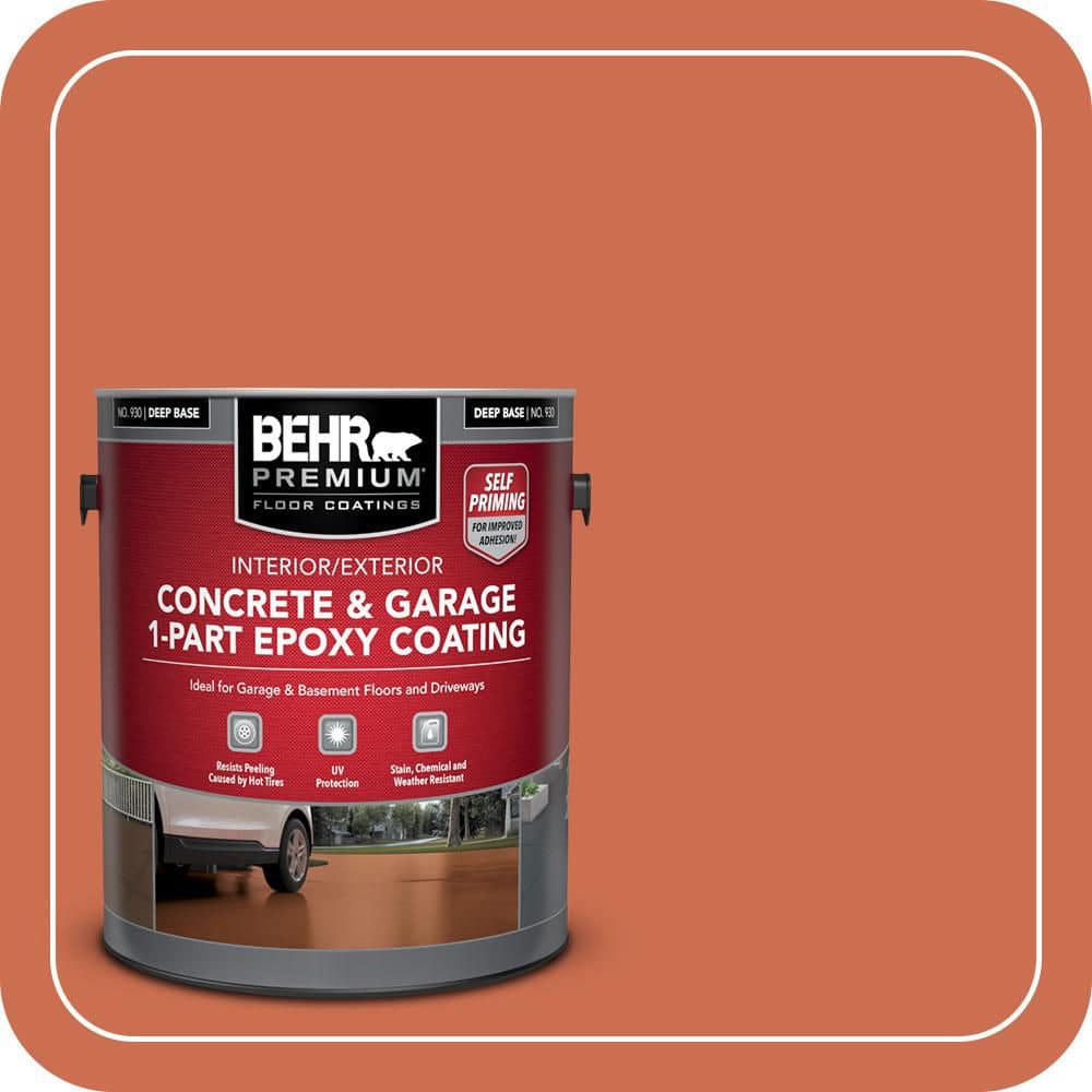 1 gal. #M180-6 Tiki Torch Self-Priming 1-Part Epoxy Satin Interior/Exterior Concrete and Garage Floor Paint price history on PriceWatchPro
