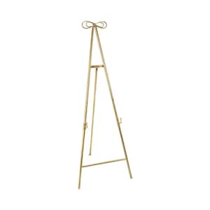 53.5 in. Gold Multi-Picture Floor Easel with Adjustable Brackets