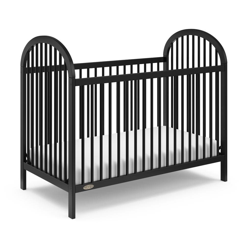 Graco Olivia Black 3-in-1 Convertible Crib 04522-60B - The Home Depot