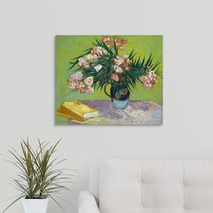 "Oleanders" by Vincent (1853-1890) van Gogh Canvas Wall Art