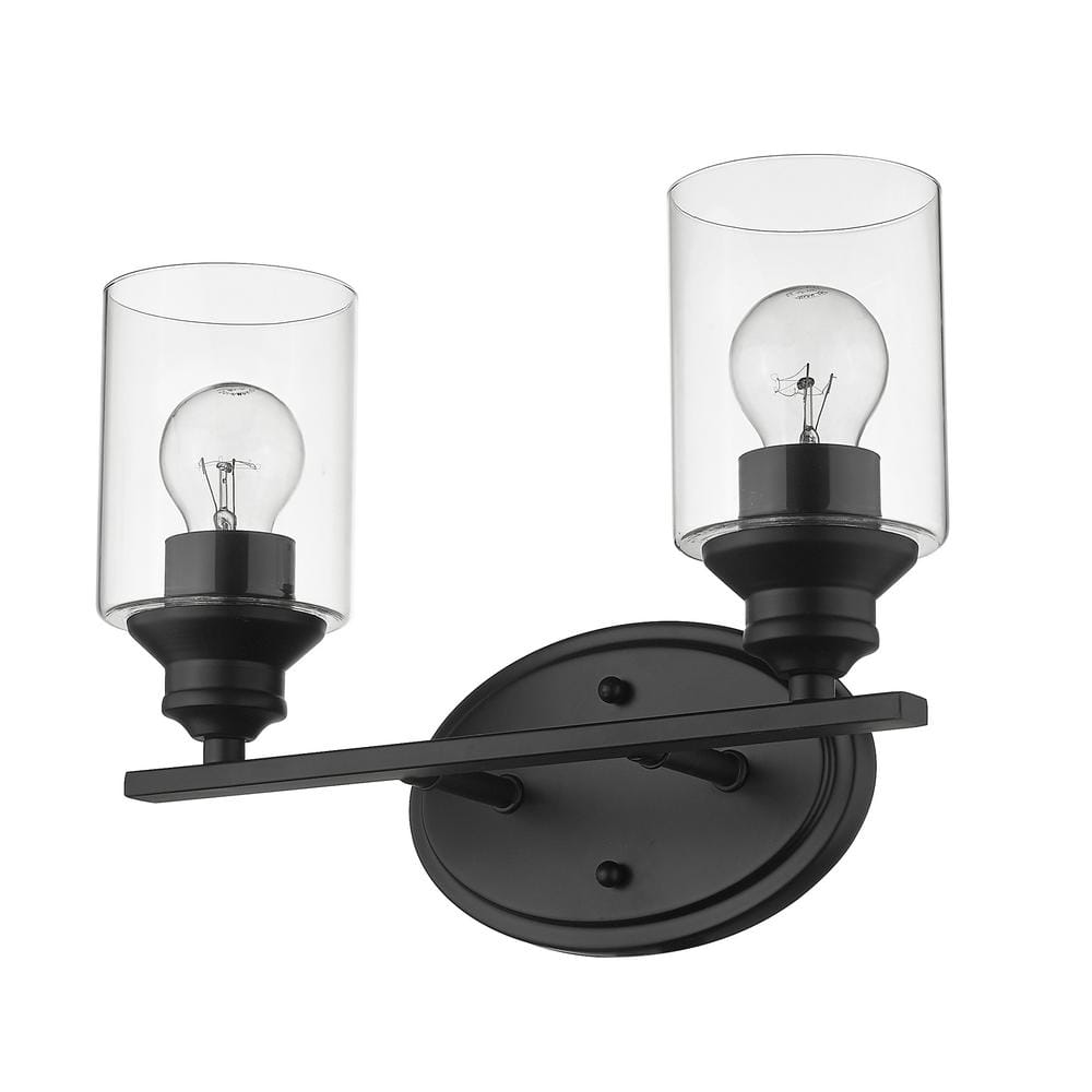 Gemma 2-Light Matte Black Vanity price history on PriceWatchPro