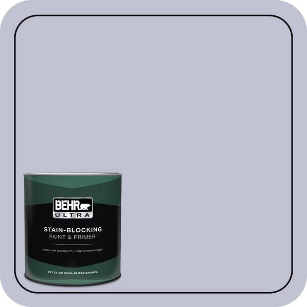 BEHR ULTRA 1 qt. #S560-2 Lavender Honor Semi-Gloss Enamel Exterior Paint & Primer