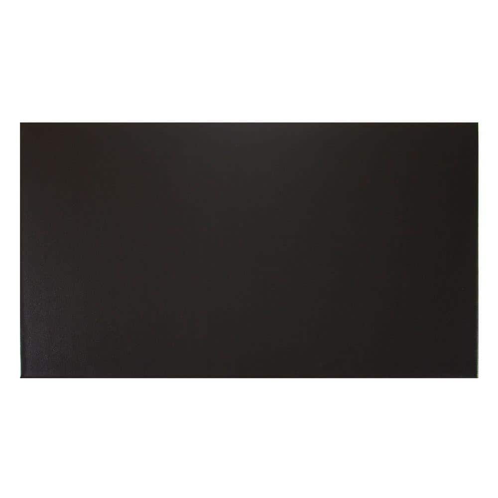 TrafficMaster Black 48 in. x 72 in. Synthetic Fiber and Recycled