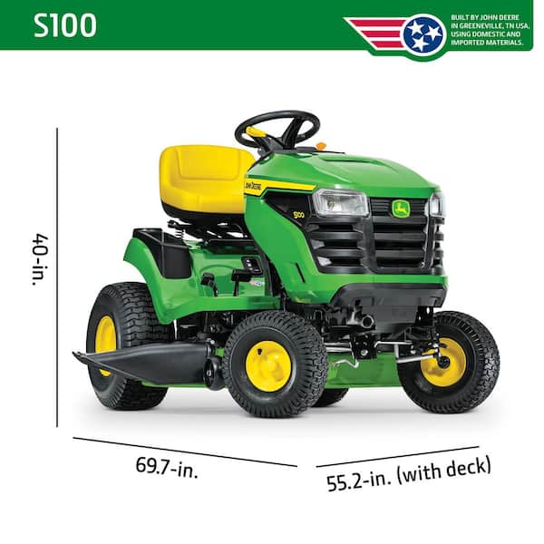 John Deere S100 42 HP Gas Hydrostatic Riding Lawn Mower