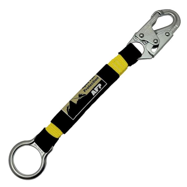 Angel Sar 18 in. Heavy-Duty D-Ring Extender Fall Protection with Snap Hook and O-Ring OSHA/ANSI Compliant PPE