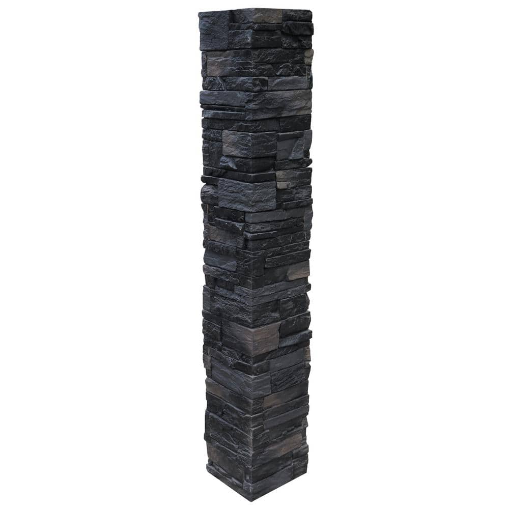NextStone Country Ledgestone 8 in. x 8 in. x 47 in. Andean Onyx