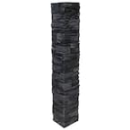 Country Ledgestone 8 in. x 8 in. x 47 in. Andean Onyx Polyurethane Faux Stone Split Post Cover (2-Piece)