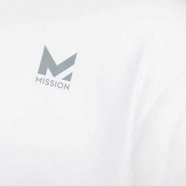 Mission Unisex Long Sleeve Hoodie Shirt White-X Large 5506 - The