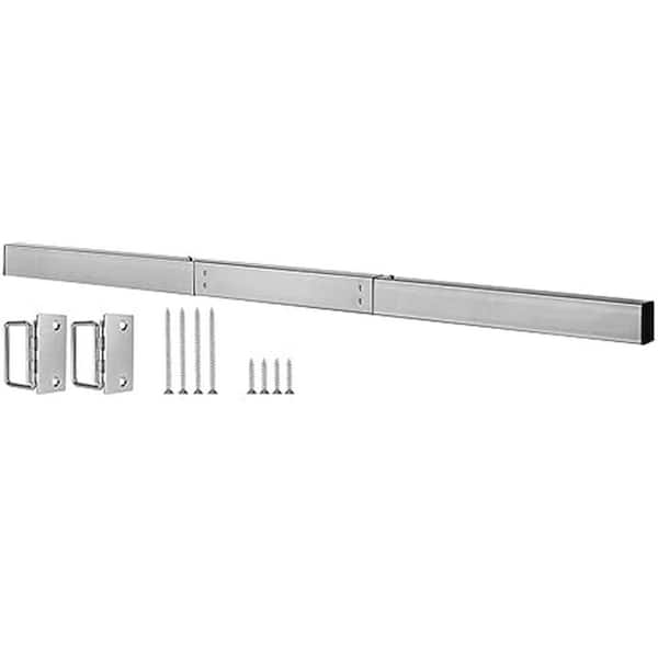 Door Security Bar Barricade Brackets Kit Set for 32-40 Inches Wide Doors, All-Steel, Corrosion Resistant