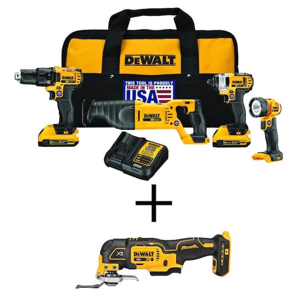 DEWALT 20V MAX Power Tool Combo Kit, 4-Tool Cordless Power Tool Set with 2  Batteries and Charger (DCK423D2)