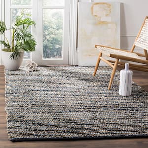 Cape Cod Blue Doormat 3 ft. x 5 ft. Distressed Striped Area Rug