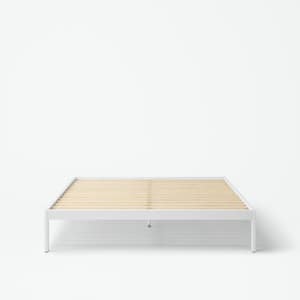 Essential White Metal Frame Full Platform Bed