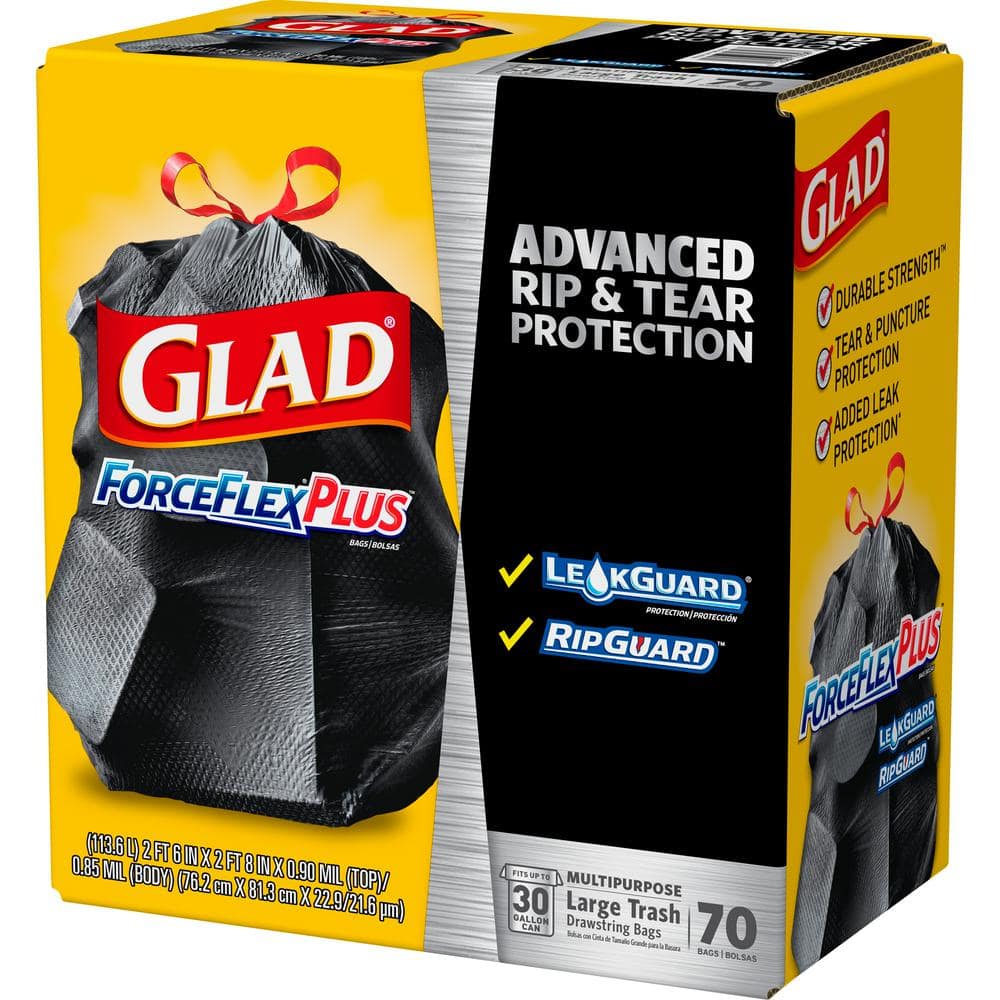 Glad OdorShield Small Drawstring Trash Bags Review 2021