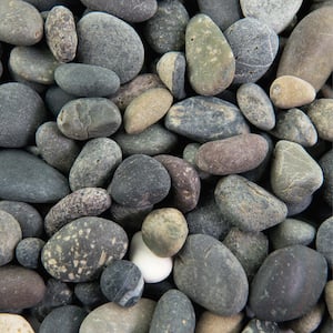 25 cu. ft. 3/8 in. Mixed Mexican Beach Pebble Bulk Landscape Rock for Gardening, Landscaping, Driveways and Walkways
