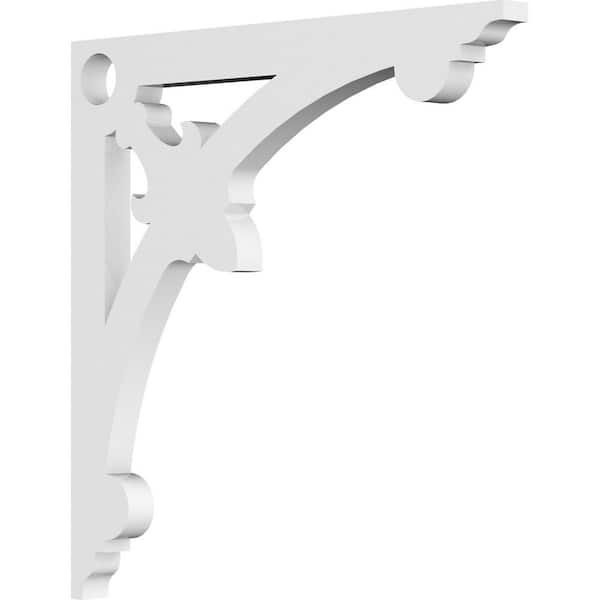 Ekena Millwork 5/8 in. W x 22 in. H x 22 in. D PVC Stanford Bracket