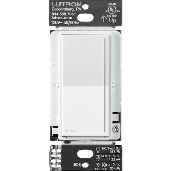 juni Station uitdrukking Lutron Sunnata Pro LED Plus Touch Dimmer Switch, for ELV/MLV 500-Watt, LED  250-Watt, Single Pole/Multi Location, Glacier White ST-PRO-N-GL - The Home  Depot