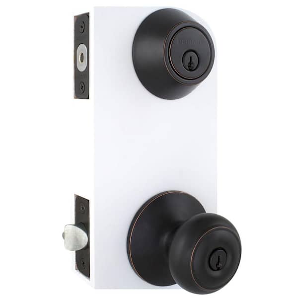 Defiant - Hartford Aged Bronze Combo Pack with Double Cylinder Deadbolt