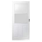 32 in. x 80 in. 200 Series White Universal/Reversible Traditional Aluminum High-view Storm Door