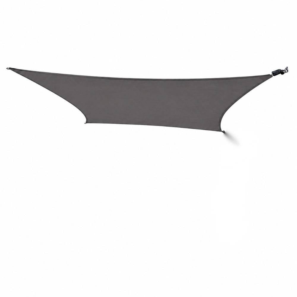 10 ft. x 13 ft. Dark Grey Rectangle High Density Polyethylene UV Blocking Outdoor Shade Sail price history on PriceWatchPro