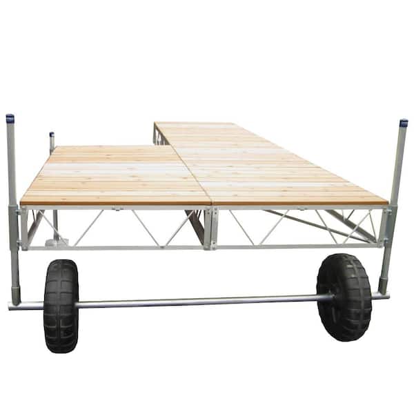 Patriot Docks 32 ft. Patio Roll-in Dock with Cedar Decking
