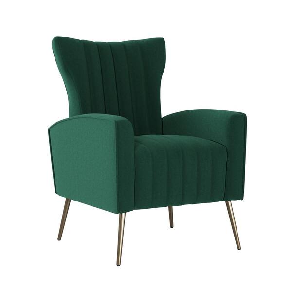 velvet armchair