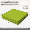 Dimension diagram for the 22 in. x 22 in. slipcover.