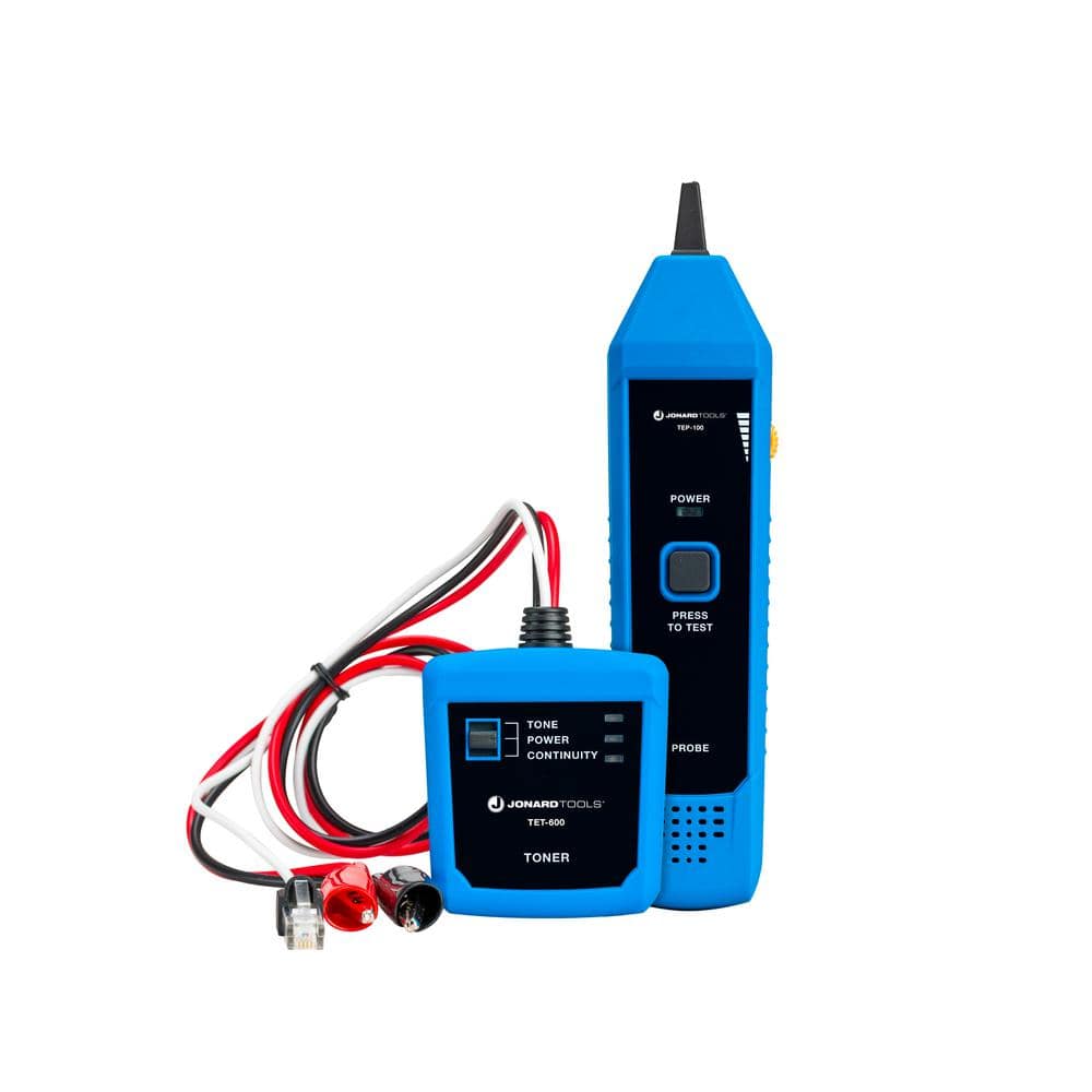 Blue Probe Kit Wire Tracker Tool Tone Cable Detector Generator Multifunctional Portable for Telephone Line Tester and Continuity Checking