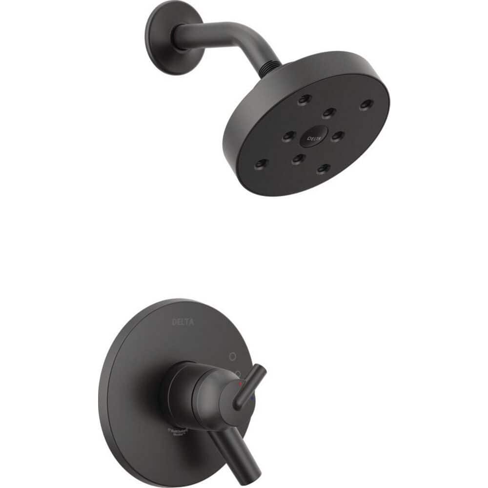 Trinsic 1-Handle Wall Mount Shower Trim Kit with H2OKinetic in Matte Black (Valve Not Included) price history on PriceWatchPro