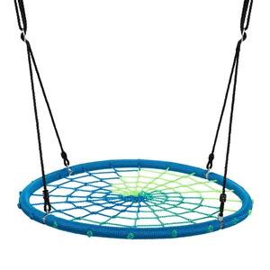 Spider Web Blue Tree Swing with Chain