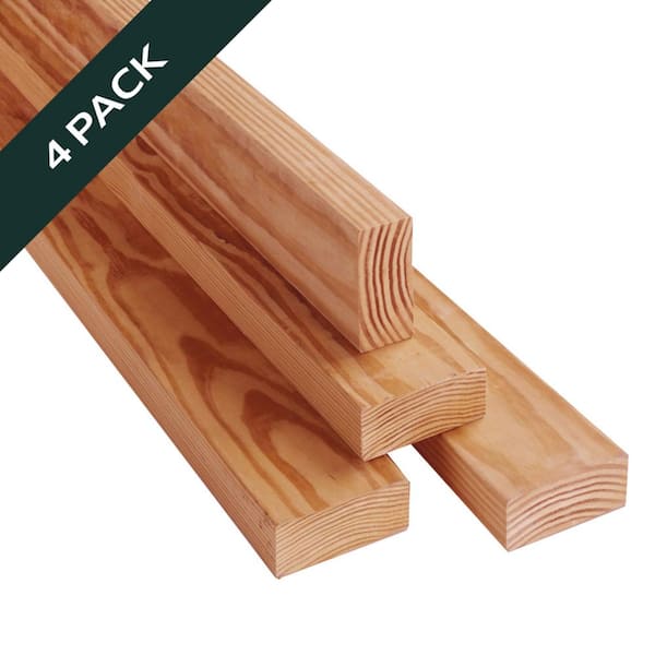 2 in. x 4 in. x 6 ft. Western Red Cedar Fence Panel Backer Rail (4-Pack)