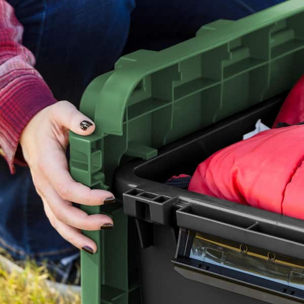 IRIS 15 Gal. Remington Heavy Duty Trail Box, Stackable Storage Bin