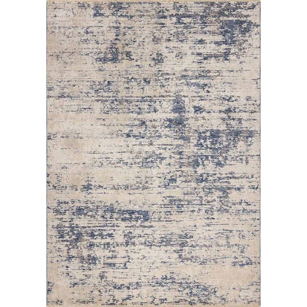 Nellie Dove / Blue 11 ft. 6 in. x 15 ft. 7 in. Contemporary Area Rug