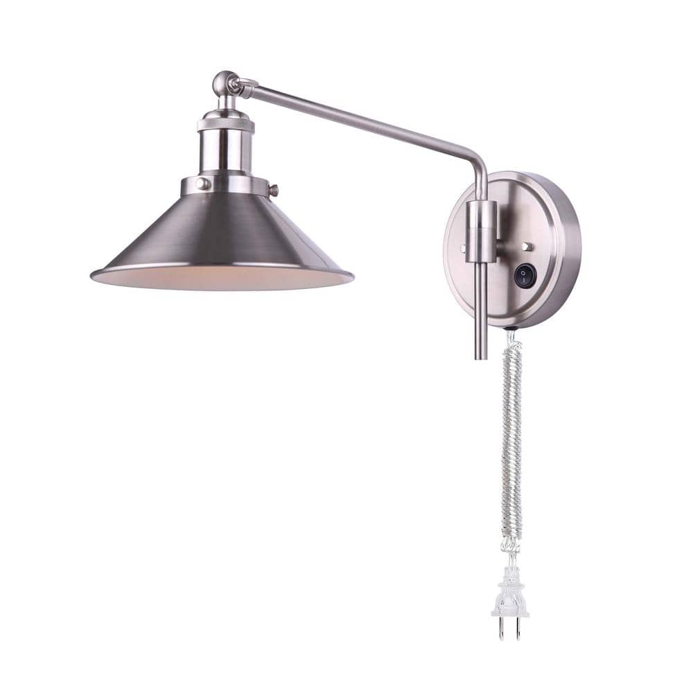 Reviews for CANARM Tally 1-Light Brushed Nickel Swing Arm Light | Pg 1 ...