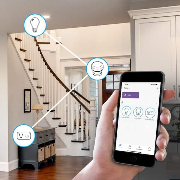 Rechargeable Battery-Powered Wi-Fi Smart Wireless Motion Sensor Alarm, Easy Setup - No Hub Required, White (12-Pack)