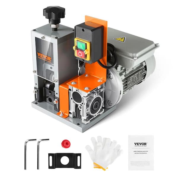 VEVOR Automatic Wire Stripping Machine 0.06in. to 0.98in. Electric Motorized Cable Stripper Peeler 180W 60 ft./min for Copper
