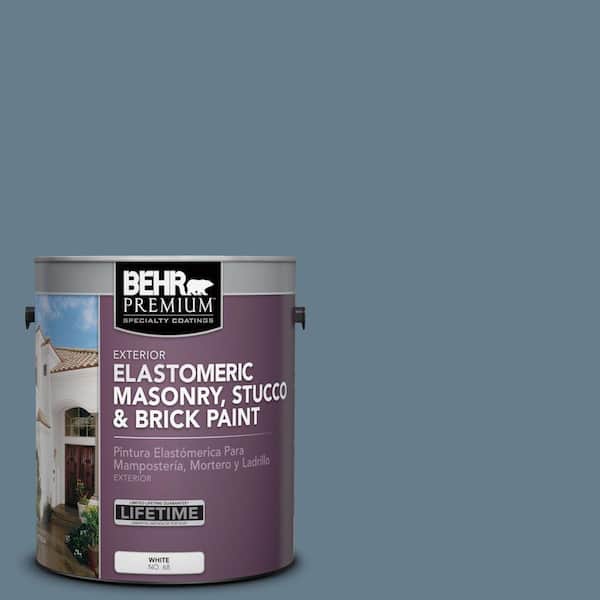 BEHR PREMIUM 1 gal. #MS-74 Logan Lake Elastomeric Masonry, Stucco and Brick Exterior Paint