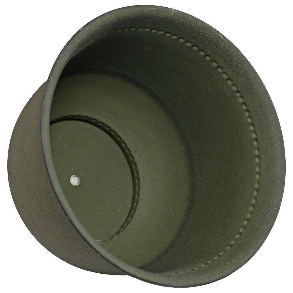 Michael Matte Sage Medium Iron Indoor/Outdoor Planter Set