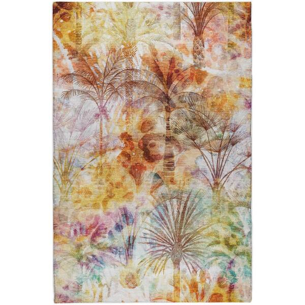 Dream Shag Premium Machine Washable Abstract ADS210 Multi 5 ft. x 7 ft. 6 in. Area Rug