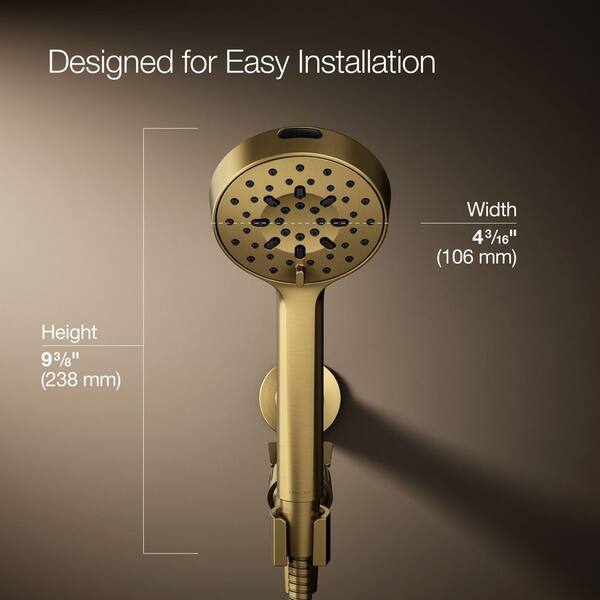 KOHLER Viron 6-Spray Wall Mount Handheld Shower Head 1.75 GPM in