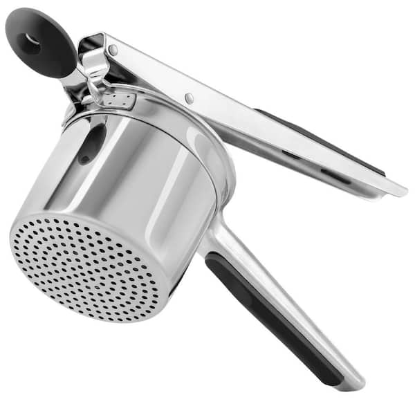 Zulay Kitchen 15 oz Heavy-Duty Stainless-Steel Potato Ricer - Black