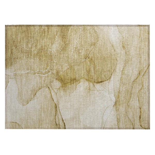 Addison Rugs Chantille ACN507 Beige 1 ft. 8 in. x 2 ft. 6 in. Machine Washable Indoor/Outdoor Geometric Area Rug